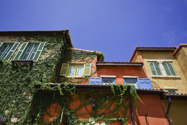 Europe style house colourful in blue sky sbi 301081853
