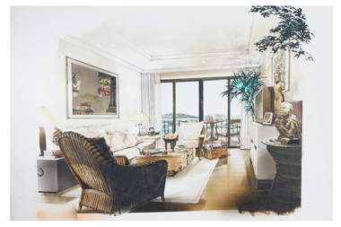 Sketch of an interior living room sbi 300068994